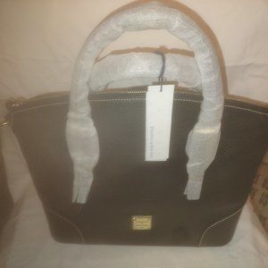 Dooney & Bourke Pebble Grain leather Domed Satchel - Black - NWT